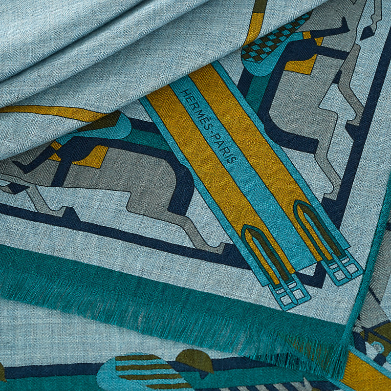 レクタングル 《スティープル・チェイス》 - ブルー | Hermès